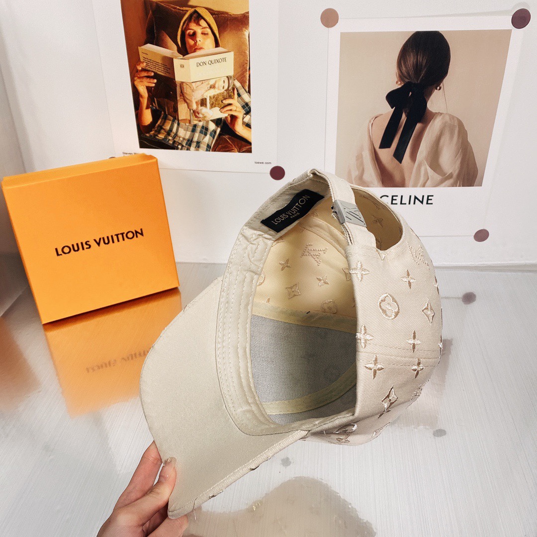 Louis Vuitton Casquette Be My Cap Beige LV Cap - Soul Replicas
