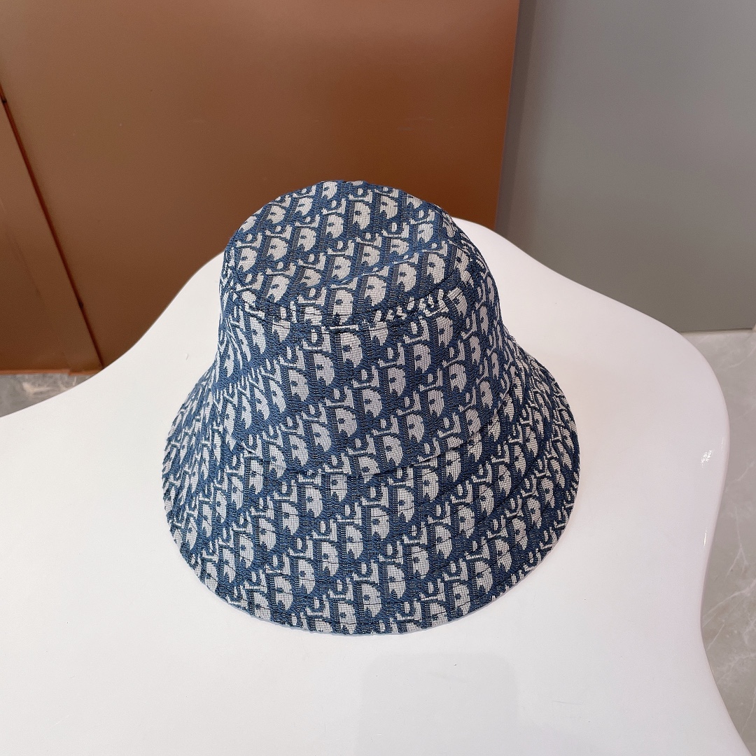 Christian Dior Bucket Hat Dark Blue Hat - Soul Replicas