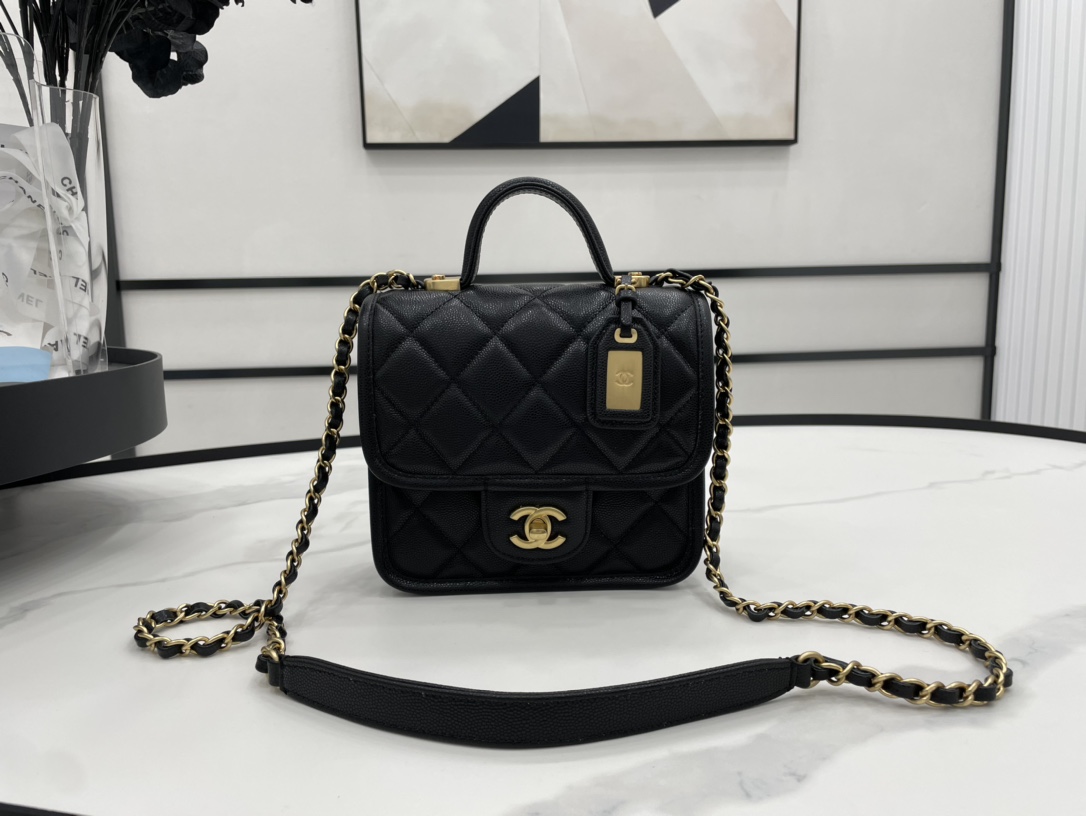 Chanel 22K Flap Bag Black For Women. Women-s Bags 8.1in/20.5cm - Soul Replicas