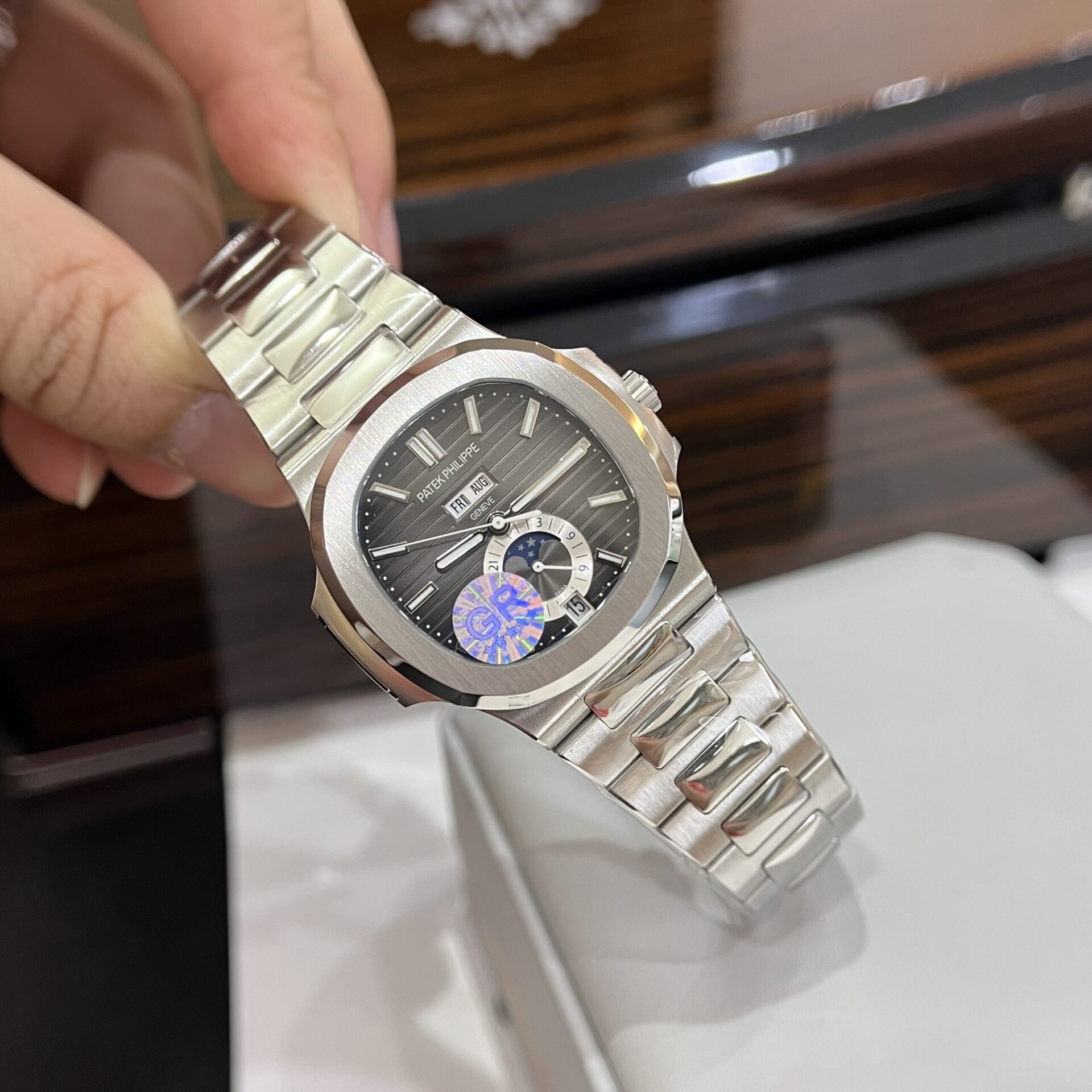 Patek Philippe Nautilus 5726G Replica Watch Dial Gray GR Factory 40.5mm - Soul Replicas