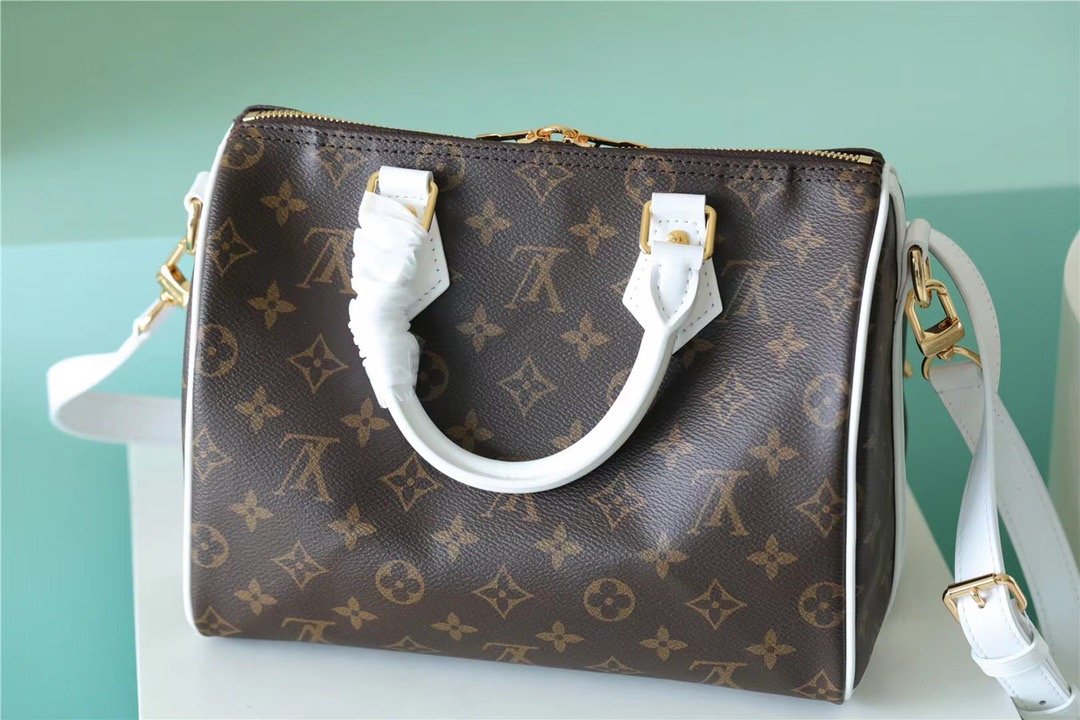 Louis Vuitton Speedy Bandoulière Bag 25 Classic Monogram Canvas For Women Brown 9.8in/25cm LV M20754 - Soul Replicas