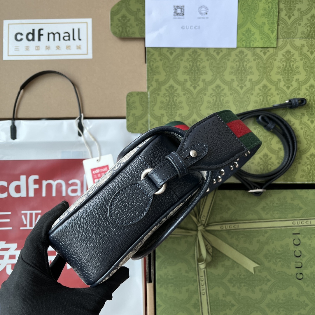 Gucci Ophidia Gucci Small Shoulder Bag Beige And Black For Women. Women-s Bags 9.1in/23cm Gucci - Soul Replicas