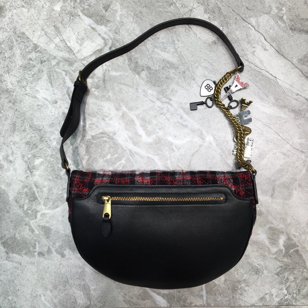 Balenciaga Souvenir XXS Belt Bag In Checkered Red. For Women. Women-s Bags 11.8in/30cm - Soul Replicas