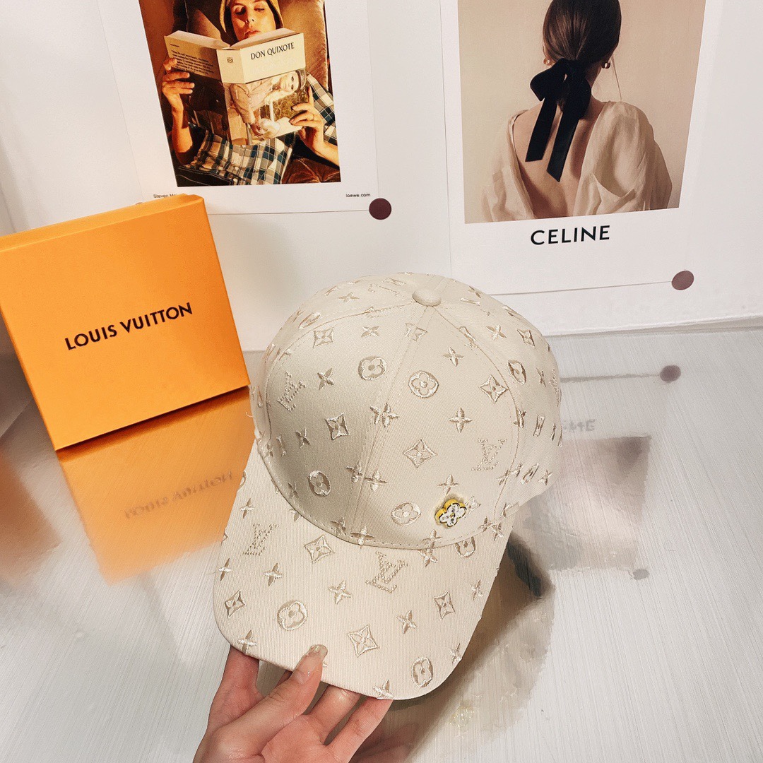 Louis Vuitton Casquette Be My Cap Beige LV Cap - Soul Replicas