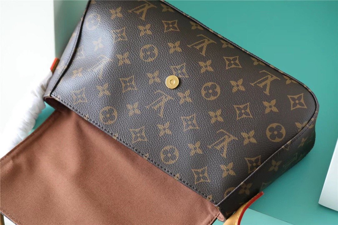 Louis Vuitton Mini Looping Flap Shoulder Bag Monogram For Women 9.4in/24cm Brown LV M51147 - Soul Replicas