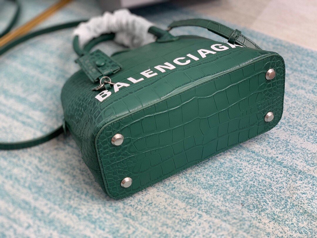 Balenciaga Ville XXS Handbag In Dark Green. For Women. Women-s Bags 8.6in/22cm - Soul Replicas