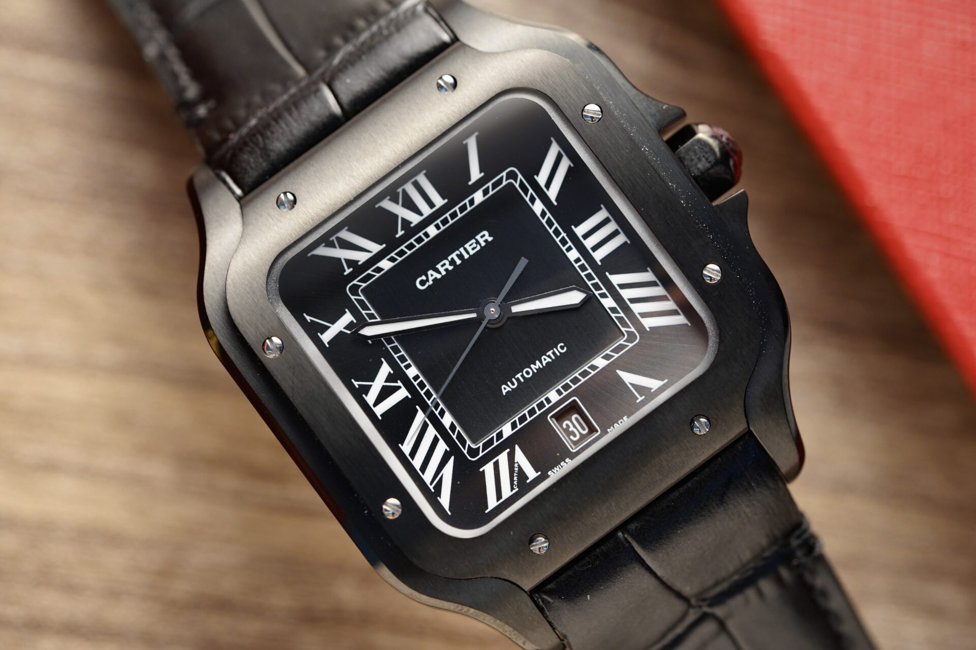 Cartier Best Replica Watch Santos De Cartier WSSA0039 Black Dial BV Factory 39.8mm - Soul Replicas