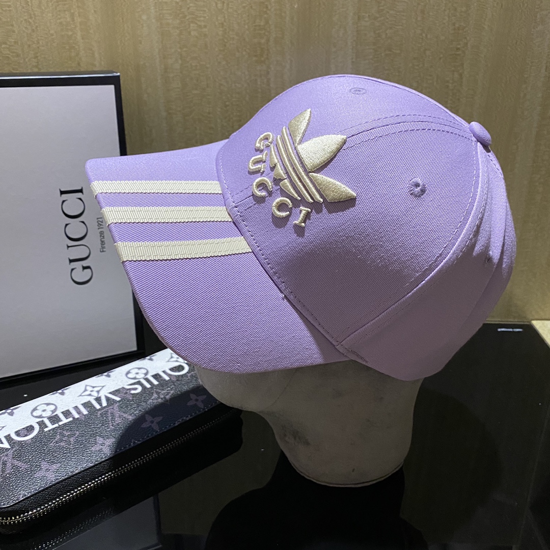 Gucci x Adidas Baseball Hat Blue Gucci Hat - Soul Replicas