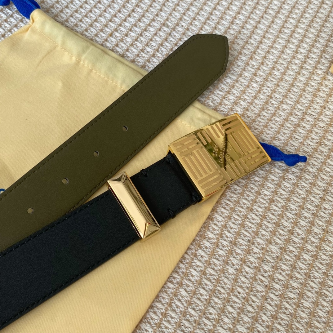 Louis Vuitton Metropole LV Belt Black LV Women Belt - Soul Replicas