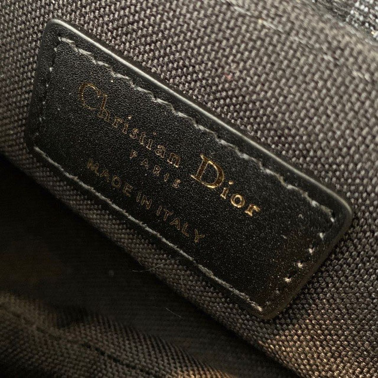 Christian Dior Saddle Bag Black Oblique Embroidered Canvas Gold Toned Hardware For Women 19.5cm/7.6in CD - Soul Replicas