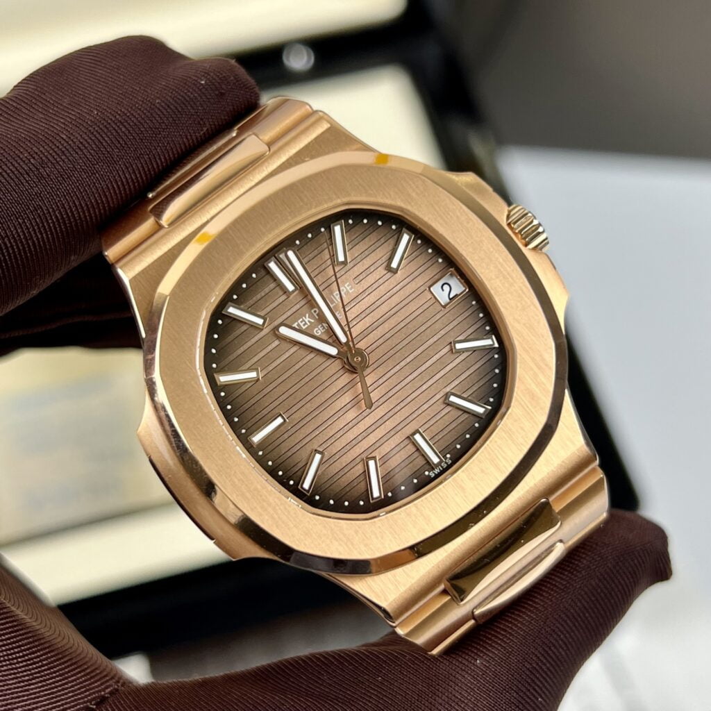 Patek Philippe Best Replica Watch Nautilus 5711 Gold Wrapped Brown Dial 3K Factory 40mm - Soul Replicas