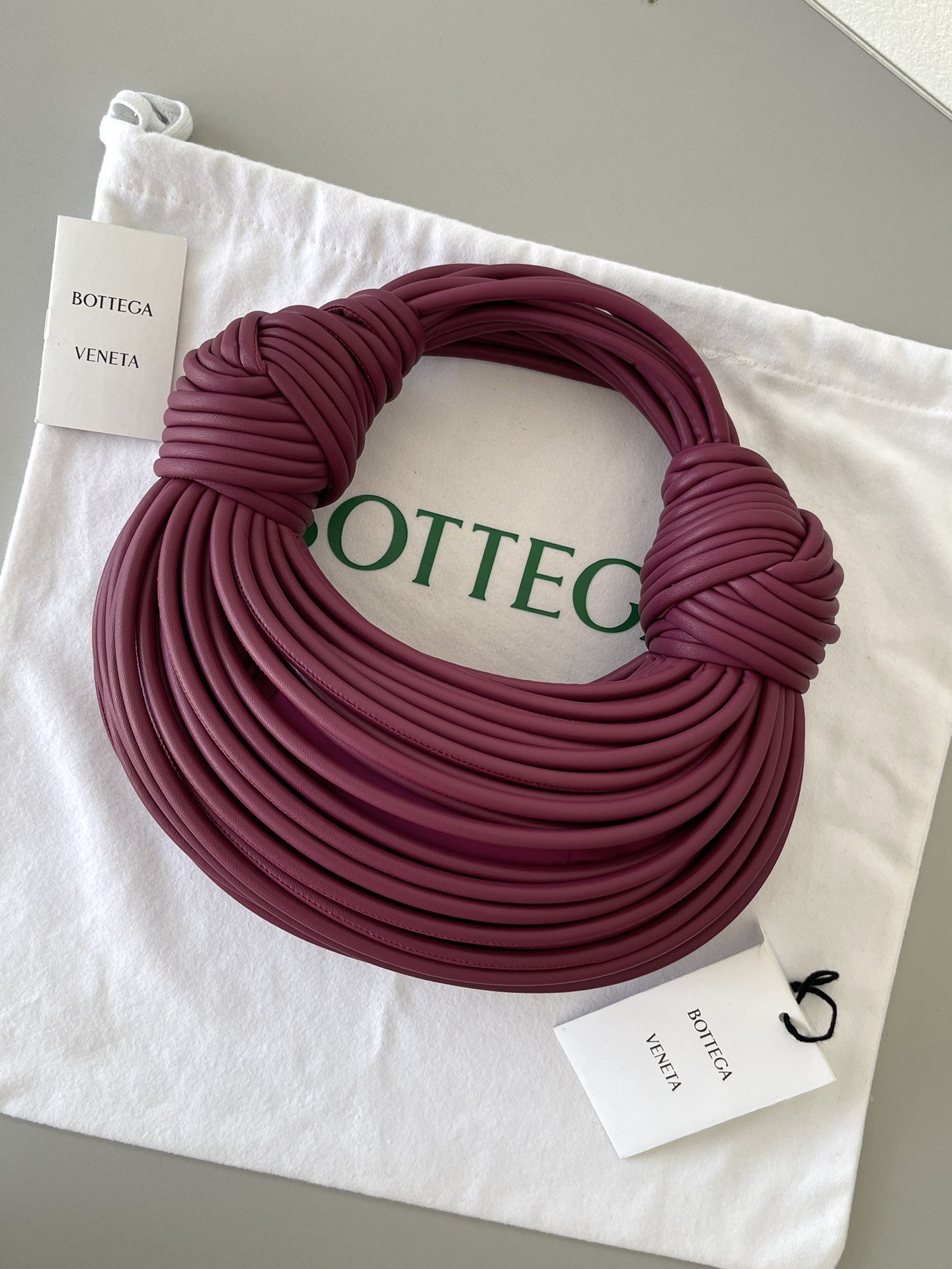 Bottega Veneta Double Knot Purple. For Women. Women-s Bags 9.8in/25cm - Soul Replicas