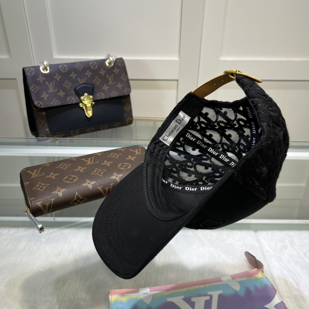 Christian Dior Baseball Cap Black Cap - Soul Replicas