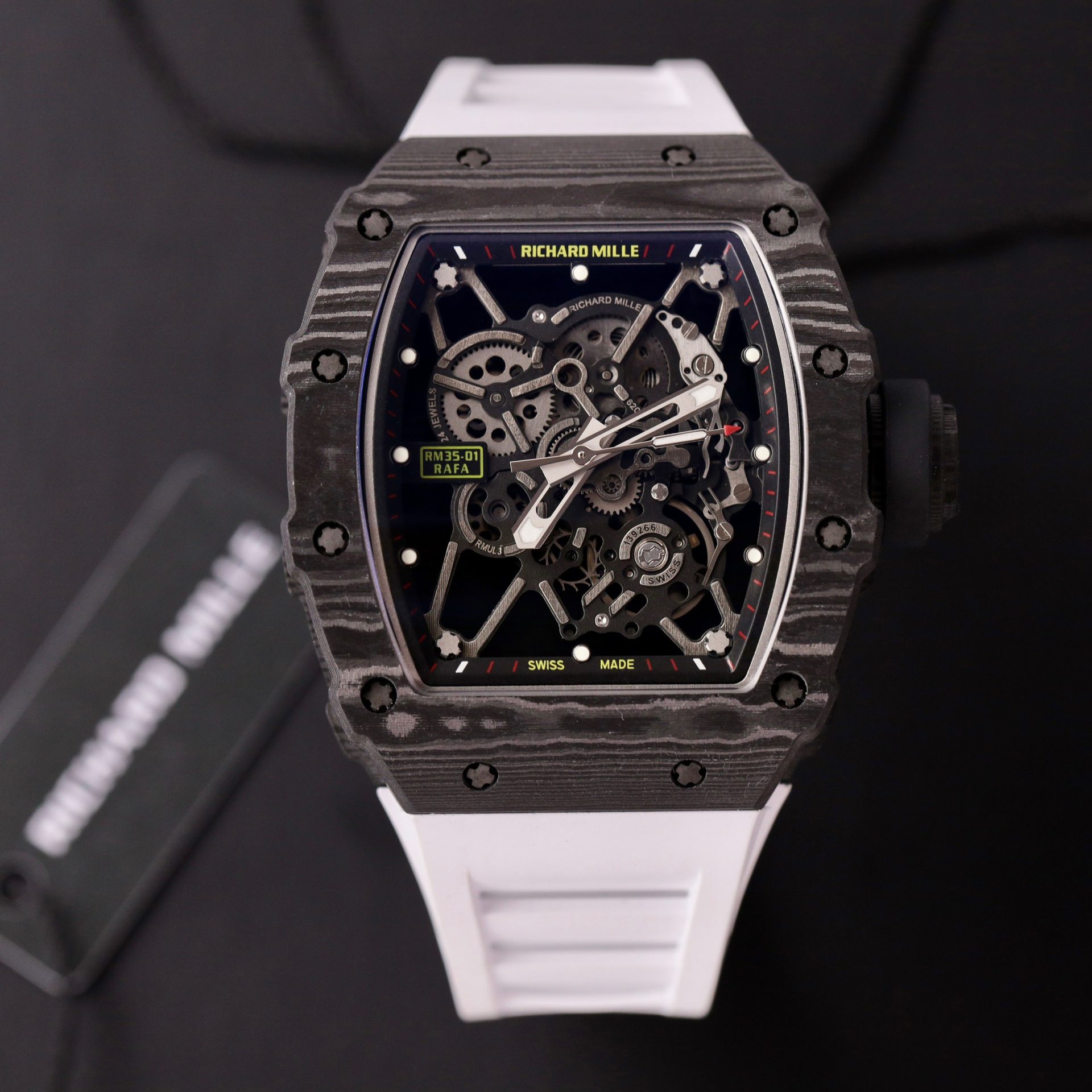 Richard Mille Replica Watch RM35-01 Carbon Rubber Strap BBR Factory 44mm - Soul Replicas