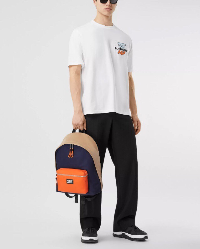 Burberry Backpack With Logo For Men. Men-s Bags 17in/43cm - Soul Replicas