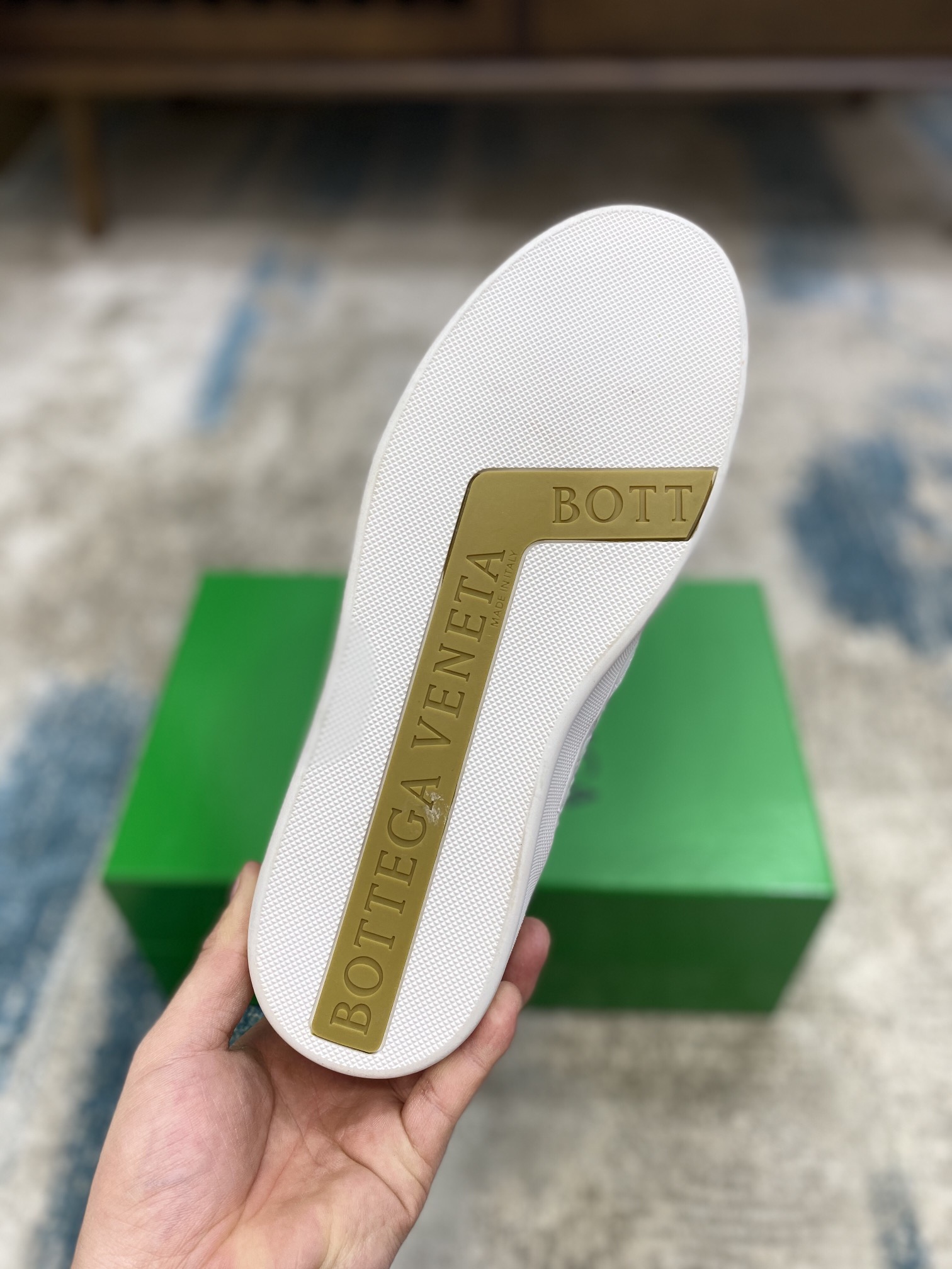 Bottega Veneta Men's With Wave Line Sneakers White For Men - Soul Replicas