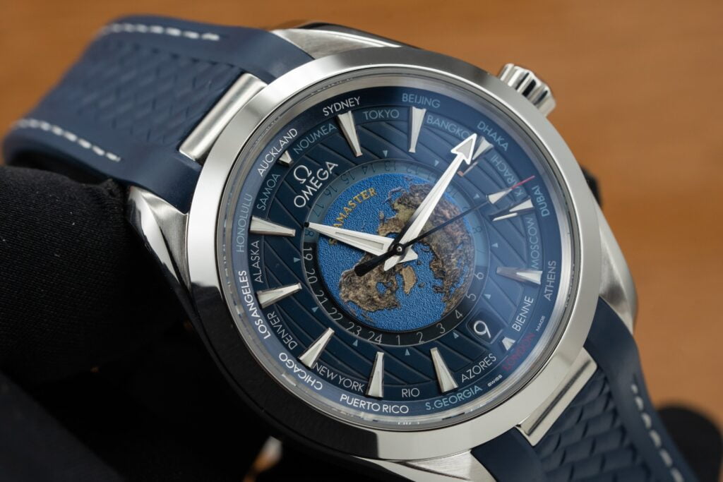 Omega Best Replica Watch Seamaster Aqua Terra Blue Dial Rubber Strap 43mm - Soul Replicas
