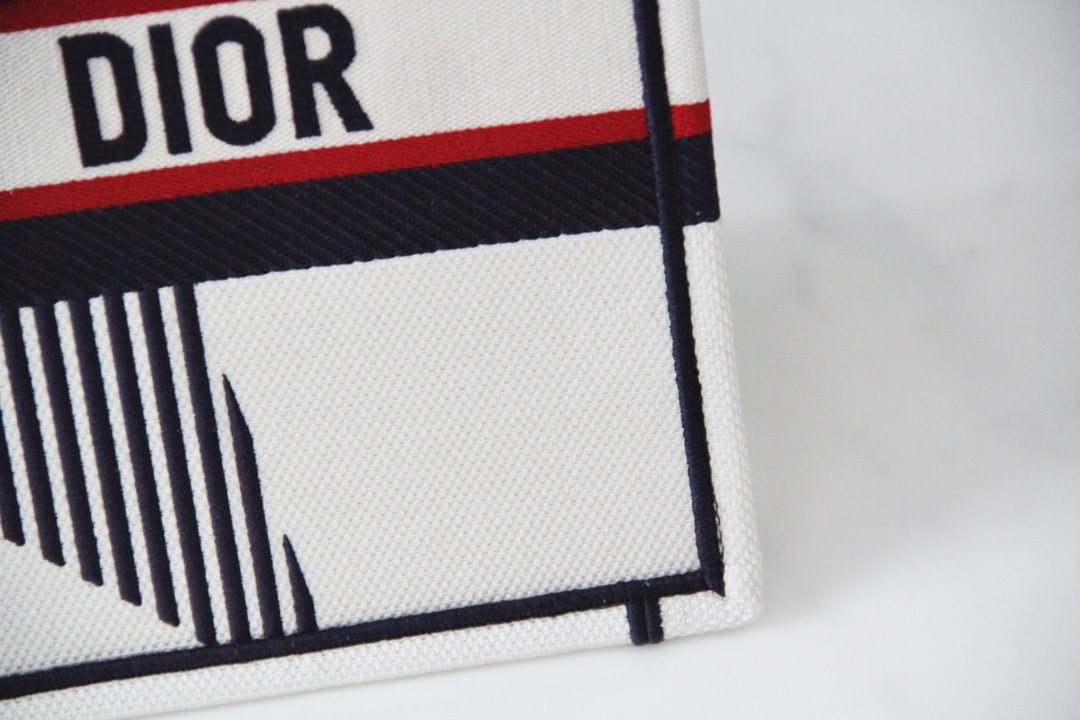 Christian Dior Medium Dior Book Tote White. For Women. Women's Handbags 14in/36cm CD - Soul Replicas