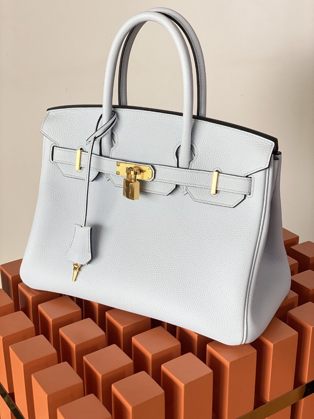 Hermes Birkin Nata Swift White For Women Gold Toned Hardware 11.8in/30cm - Soul Replicas