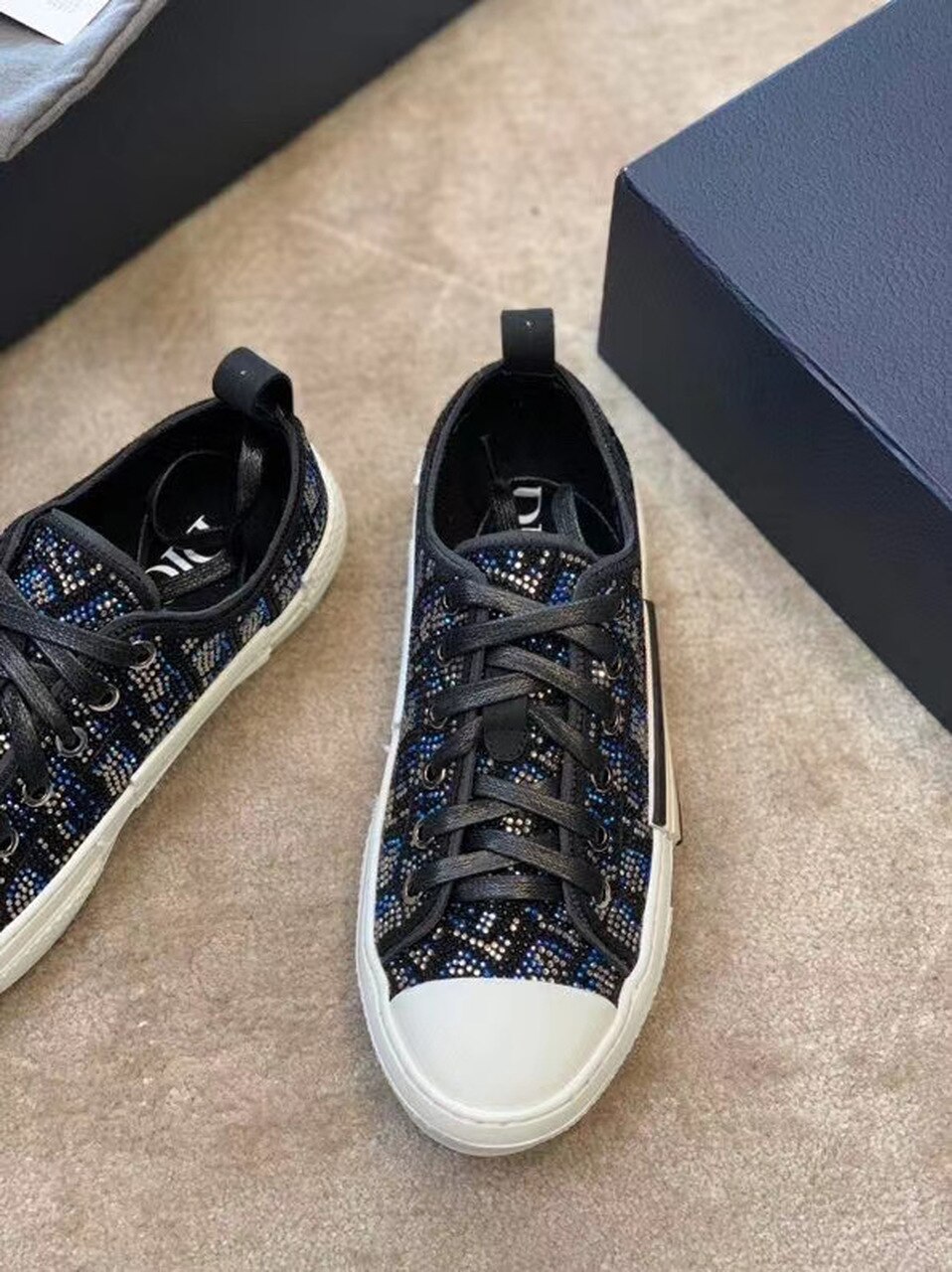 Christian Dior B23 Low-Top Sneaker Black For Women CD - Soul Replicas