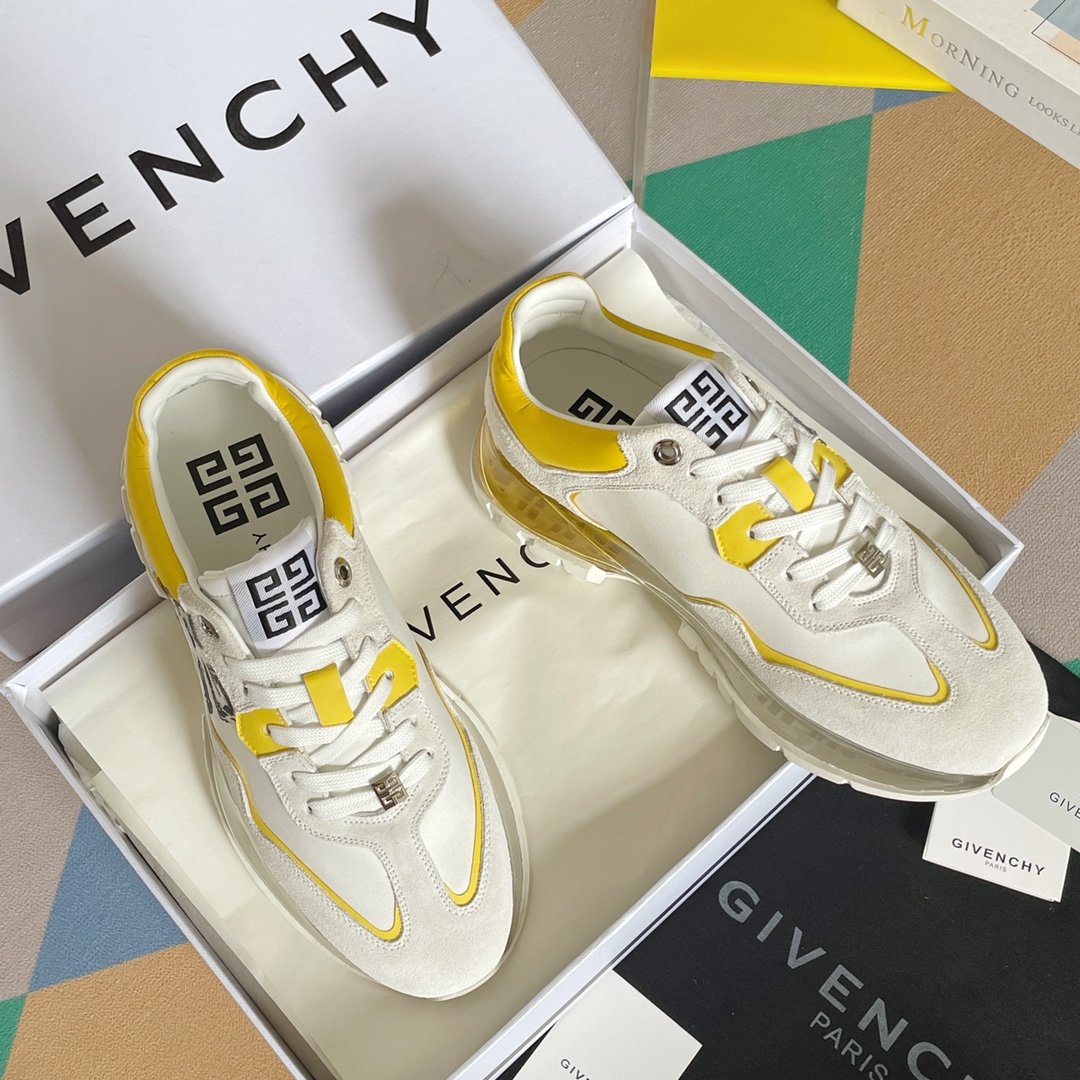 Givenchy Air Cushion Sneakers Yellow For Men GVC - Soul Replicas