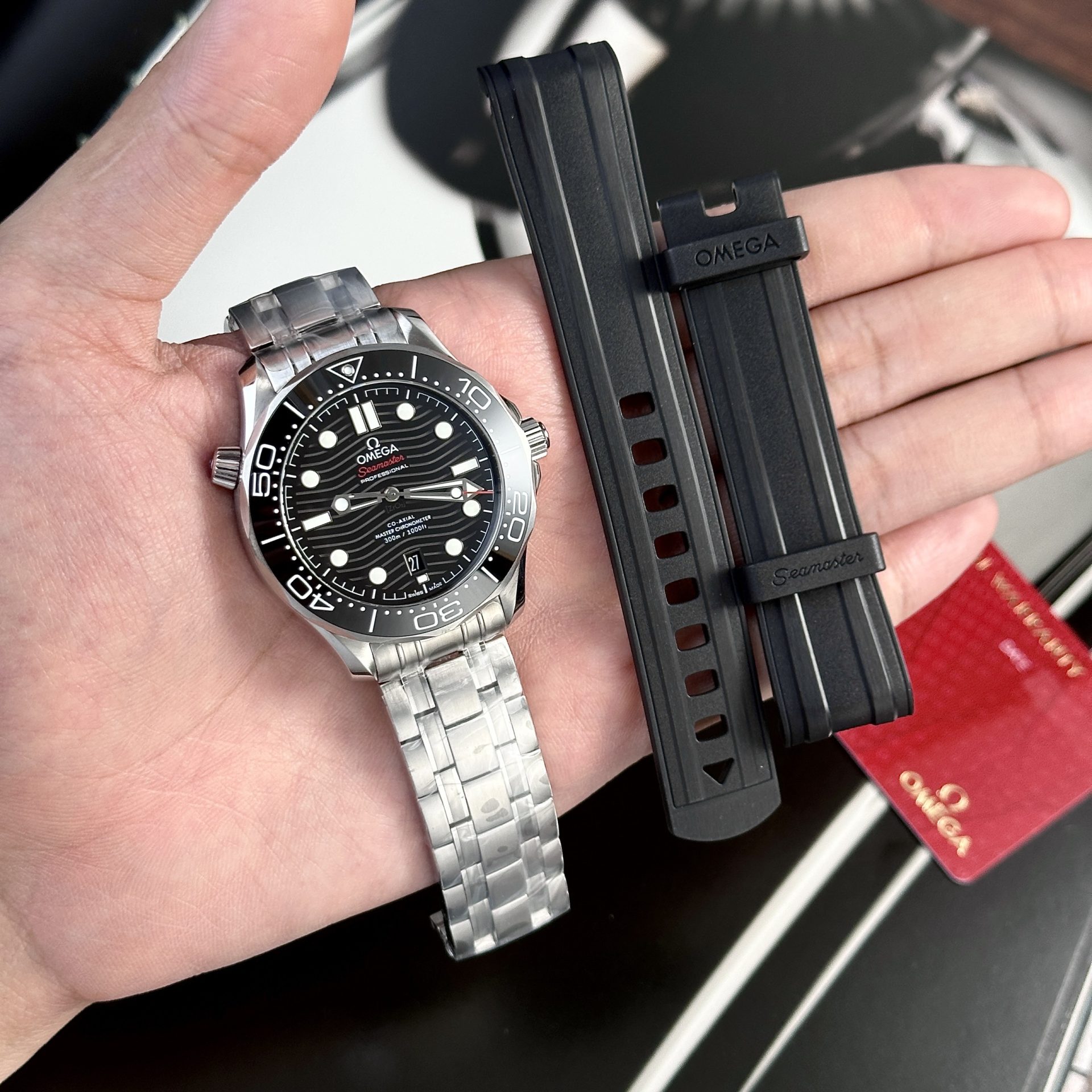 Omega Seamaster Diver 300m Co-Axial Replica Watch Black Dial VS Factory 42mm - Soul Replicas