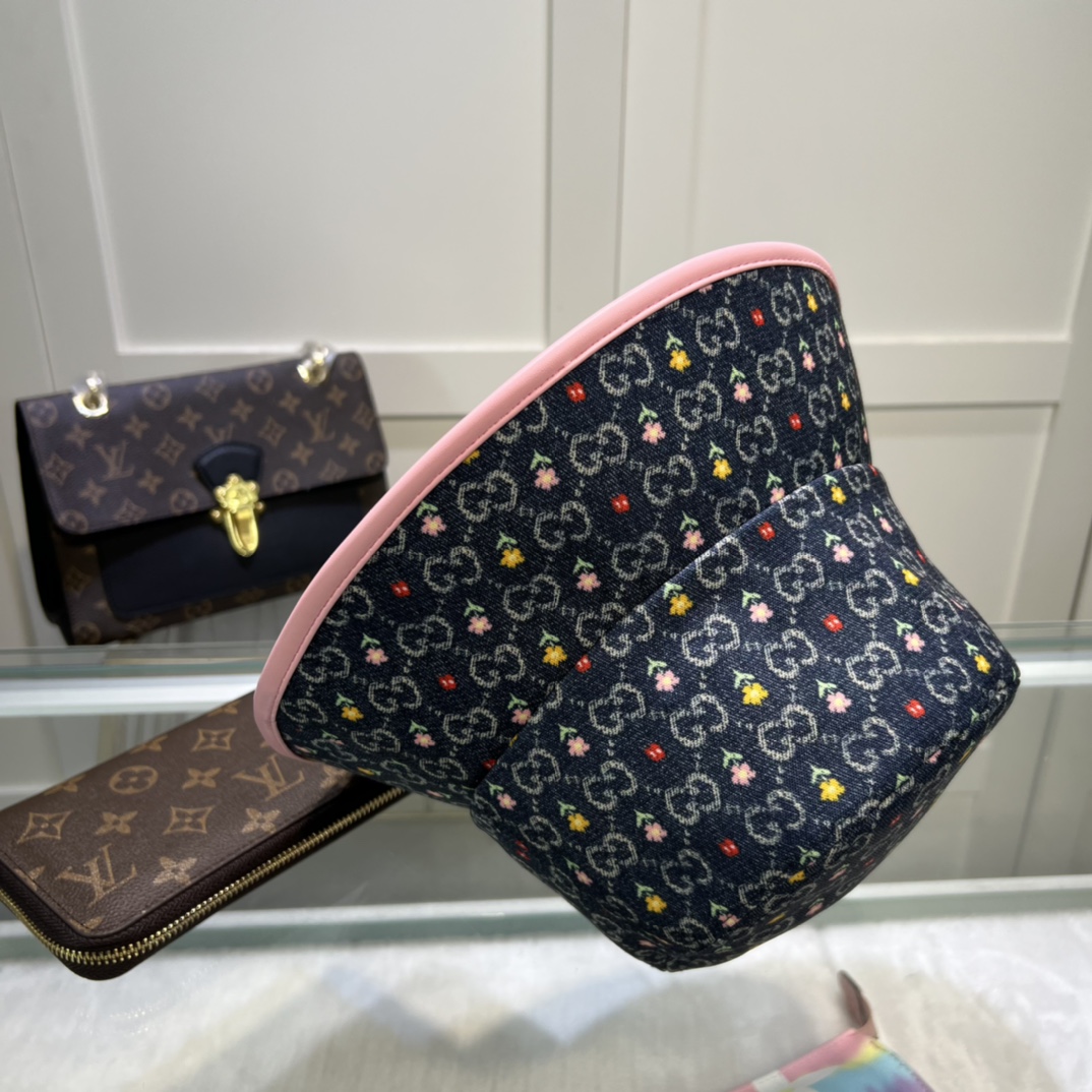 Gucci Bucket Hat With Floral Black Gucci Hat - Soul Replicas