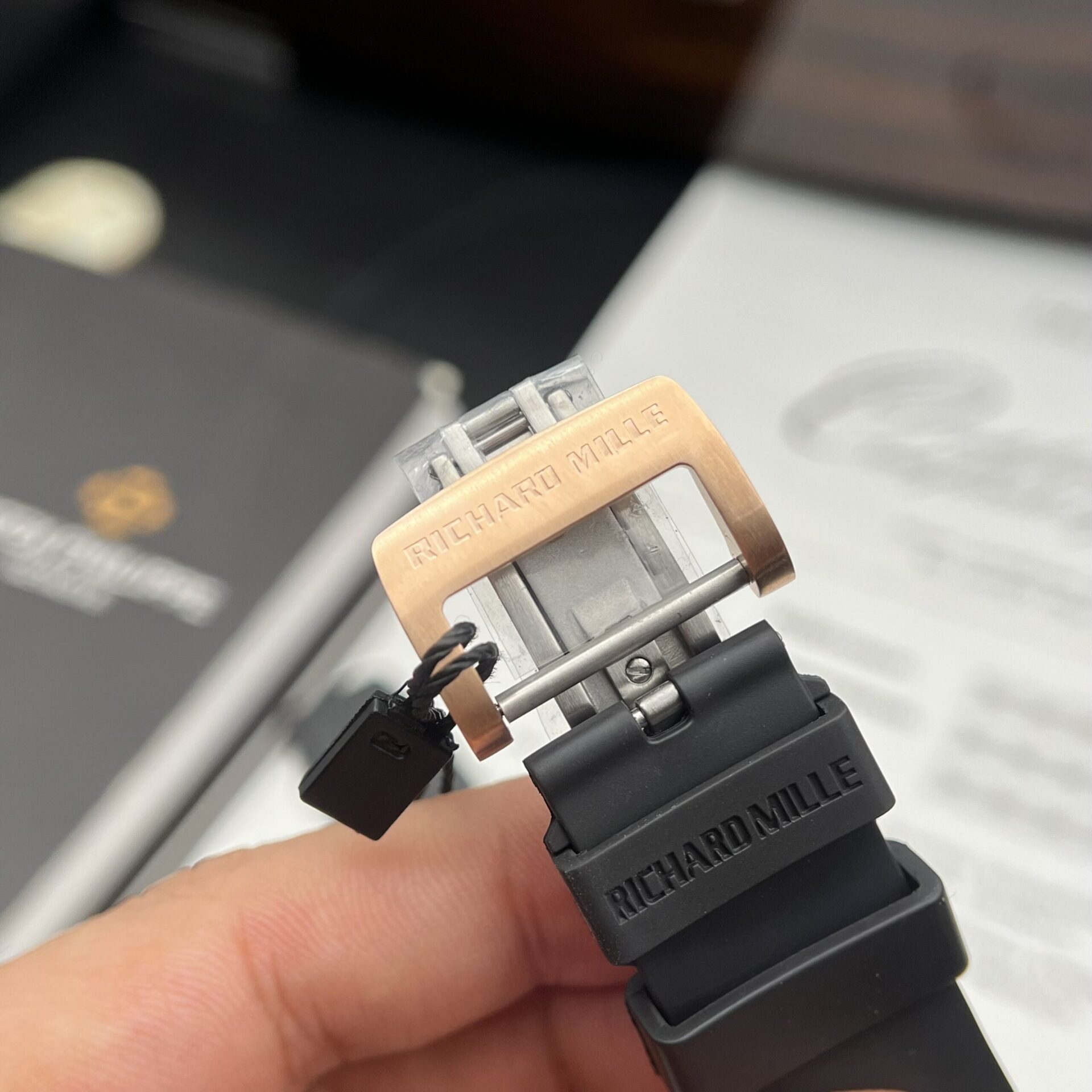 Richard Mille Replica Watch RM47 Samurai Ceramic Rubber Strap 42.7mm - Soul Replicas