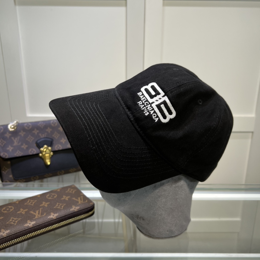 Balenciaga BB Paris Icon Cap Black Cap - Soul Replicas