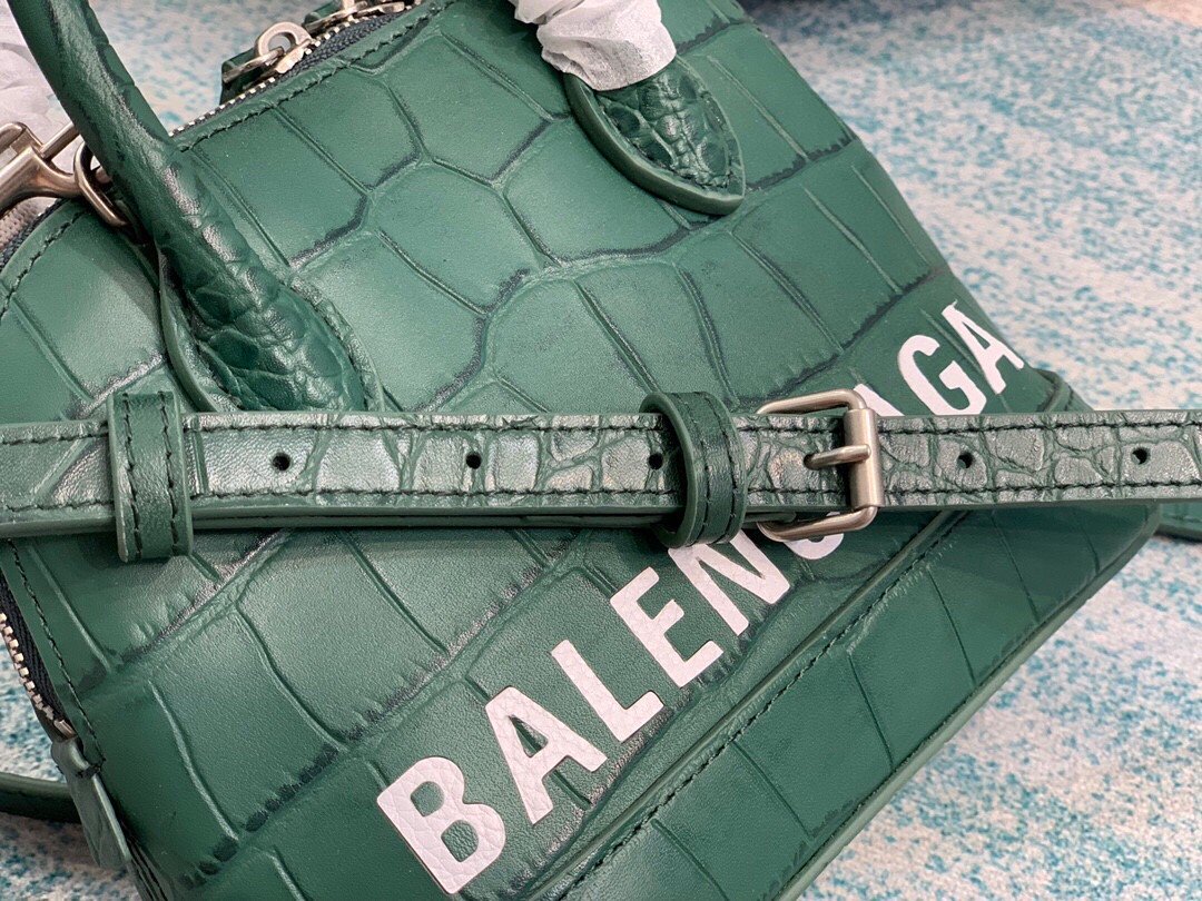 Balenciaga Ville Mini Handbag In Dark Green. For Women. Women-s Bags 4.7in/12cm - Soul Replicas