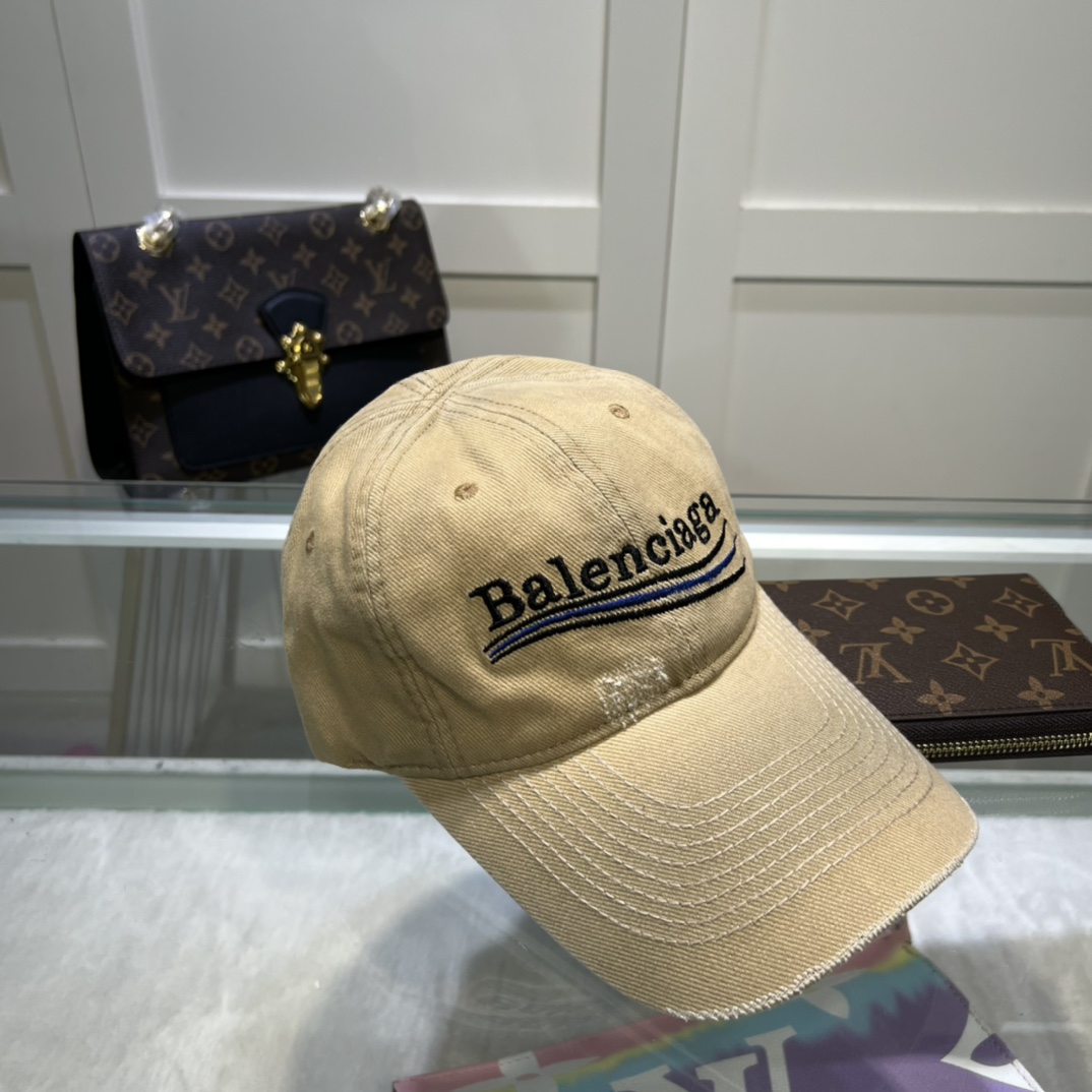 Balenciaga Political Campaign Cancelled Beige Cap - Soul Replicas