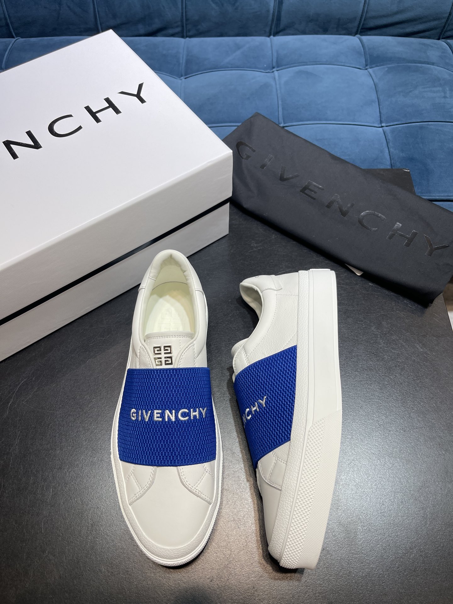 Givenchy Sneakers With Elastic Band Blue For Men GVC BH005XH14X-145 - Soul Replicas