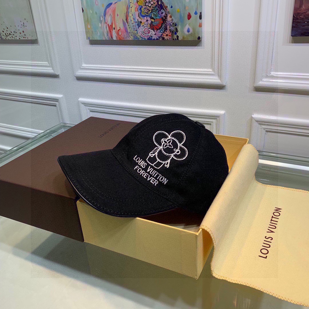 Louis Vuitton Be My Cap Black LV Cap - Soul Replicas