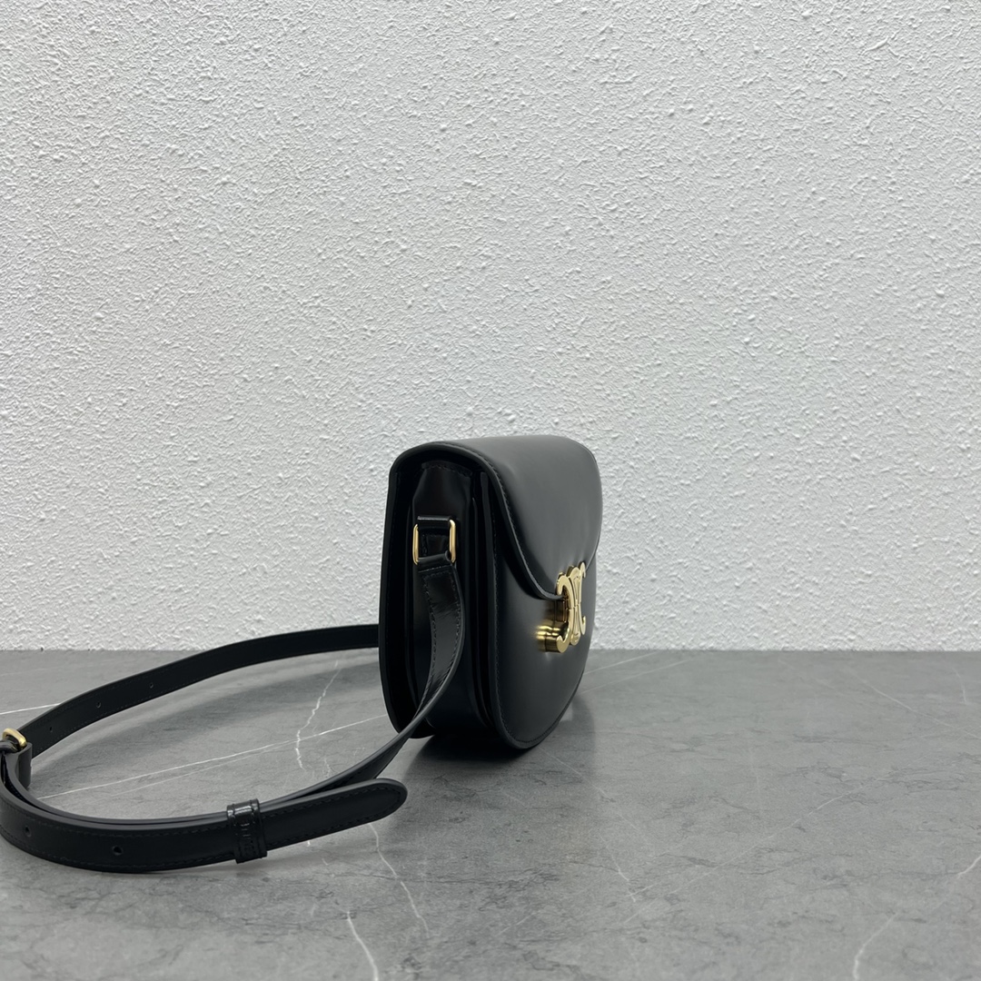 Celine Teen Besace Triomphe Black For Women 4in/10cm 110413BF4.38NO - Soul Replicas