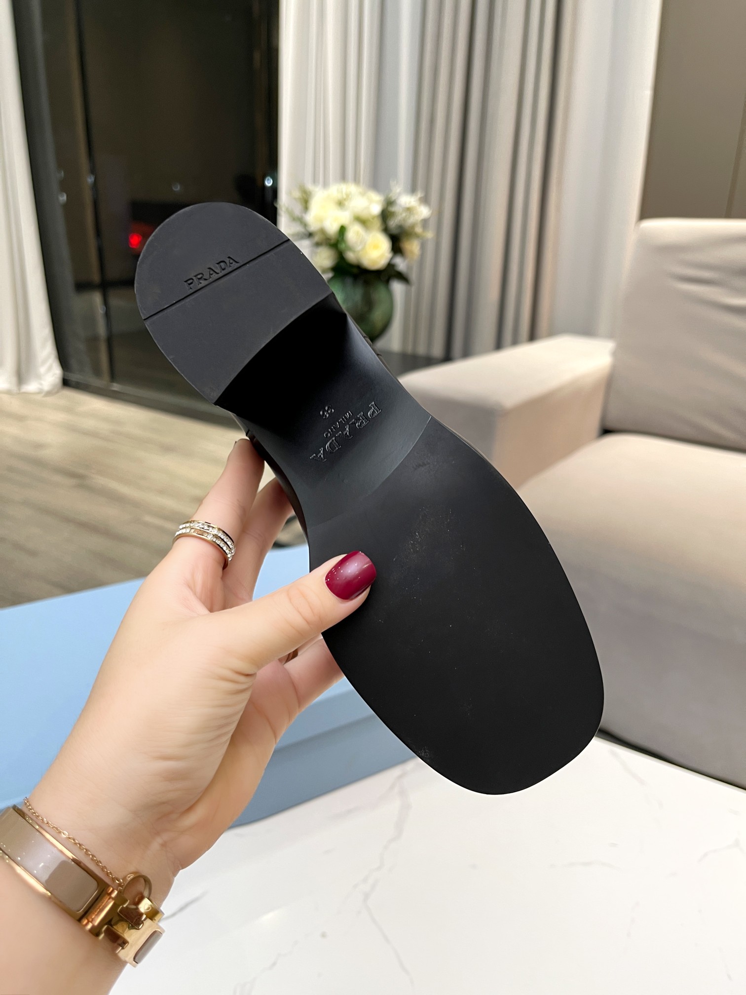 Prada Brushed And Nylon Booties Black For Women 2.2in/55mm Prada - Soul Replicas