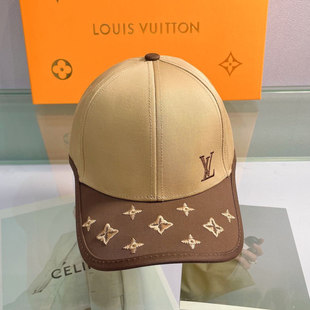 Louis Vuitton Aerogram Cotton Cap In Brown - Soul Replicas