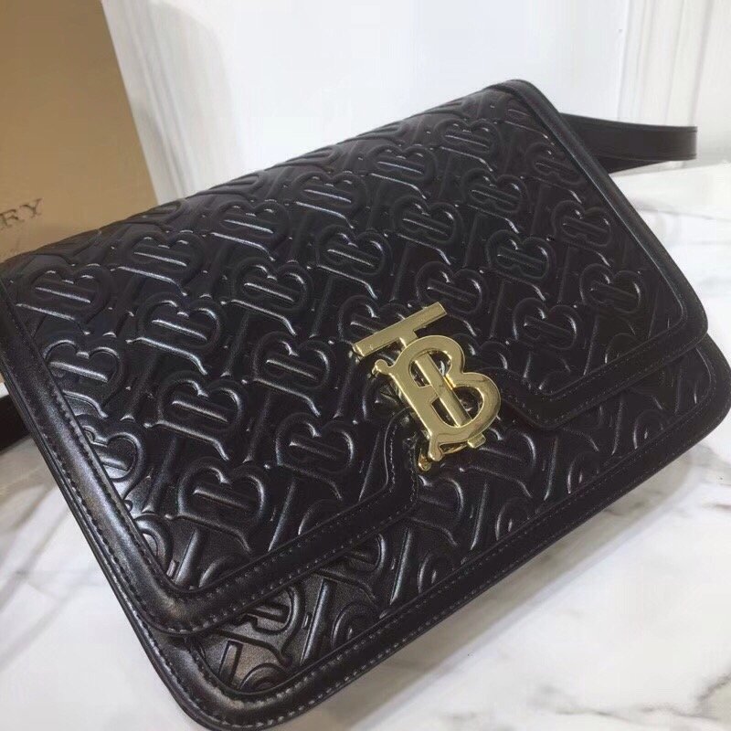 Burberry Small TB Crossbody Bag Quilted Monogram Black For Women. Women-s Bags 8.3in/21cm - Soul Replicas