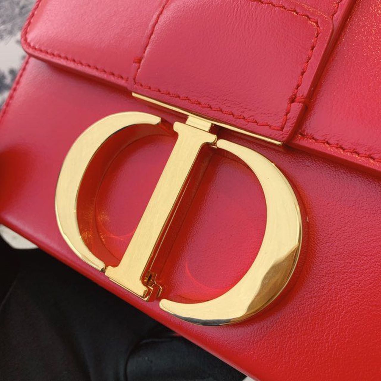 Christian Dior Mini 30 Montaigne Bag Gold Toned Hardware Red For Women 18cm/7in CD - Soul Replicas