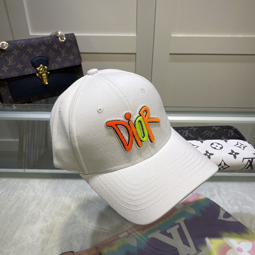 Christian Dior Jack Dior Baseball Cap In White - Soul Replicas
