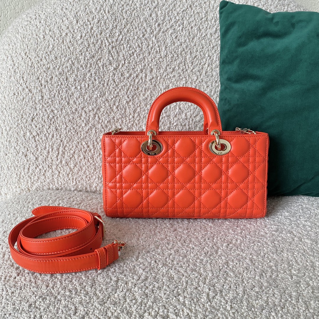 Christian Dior Lady D-Joy Bag. Orange. For Women Women-s Handbags. 26cm CD - Soul Replicas
