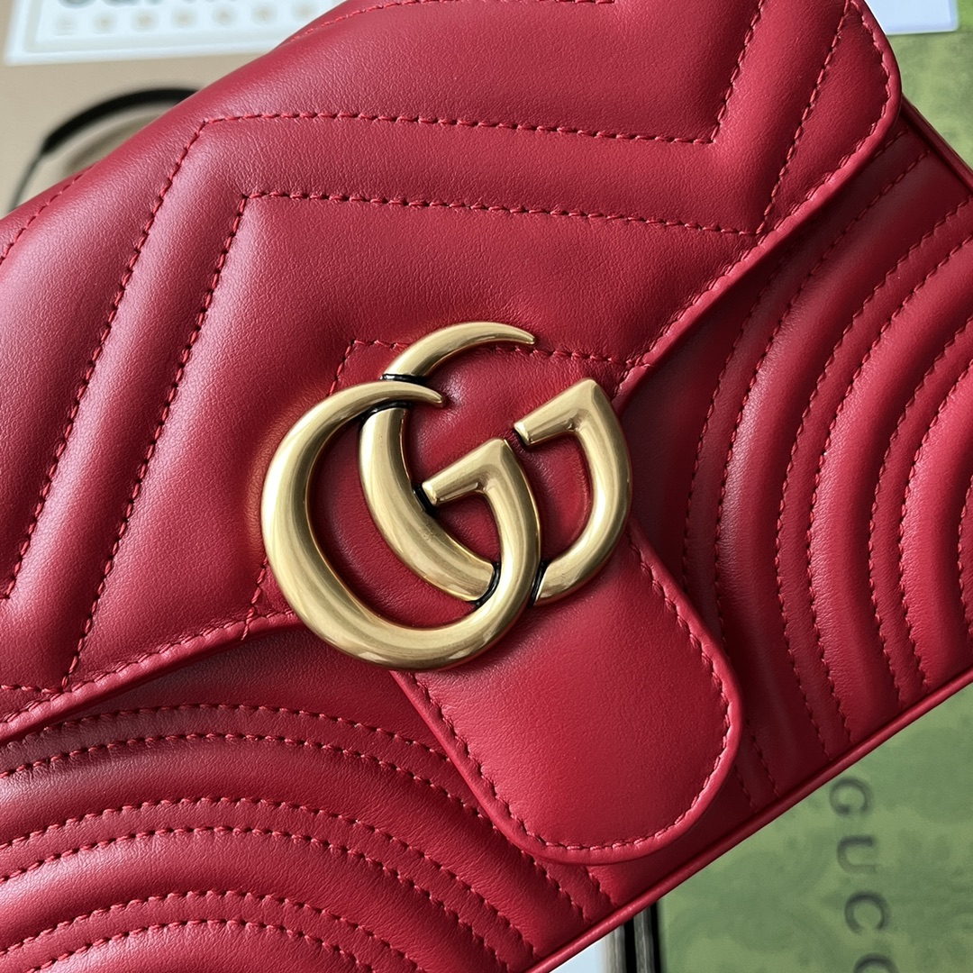 Gucci Marmont Mini Top Handle Bag Red For Women. Women-s Bags 8.3in/21cm Gucci ‎ - Soul Replicas