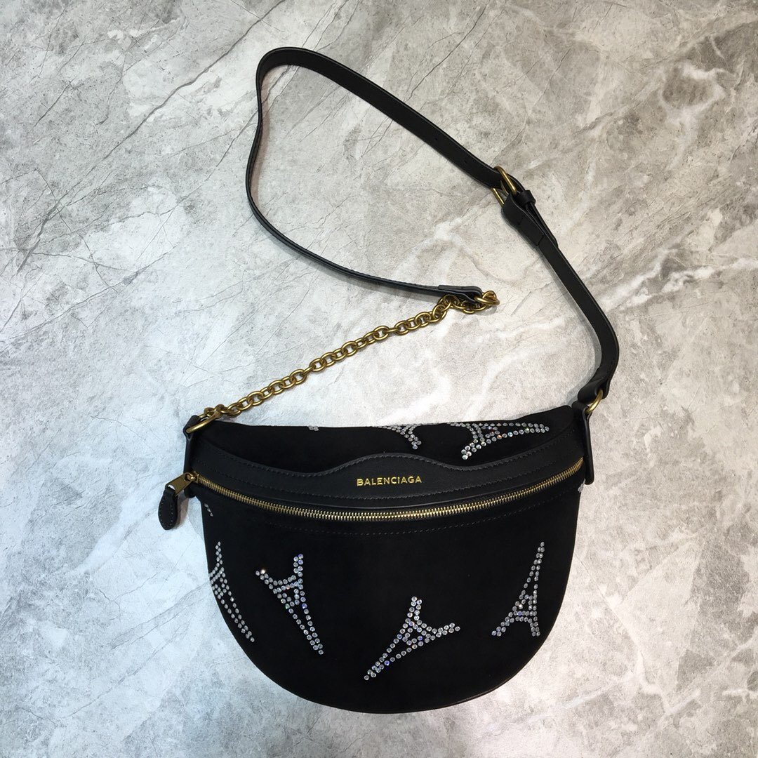 Balenciaga Souvenir XS Belt Bag In Black. For Women. Women-s Bags 9.5in/24cm - Soul Replicas