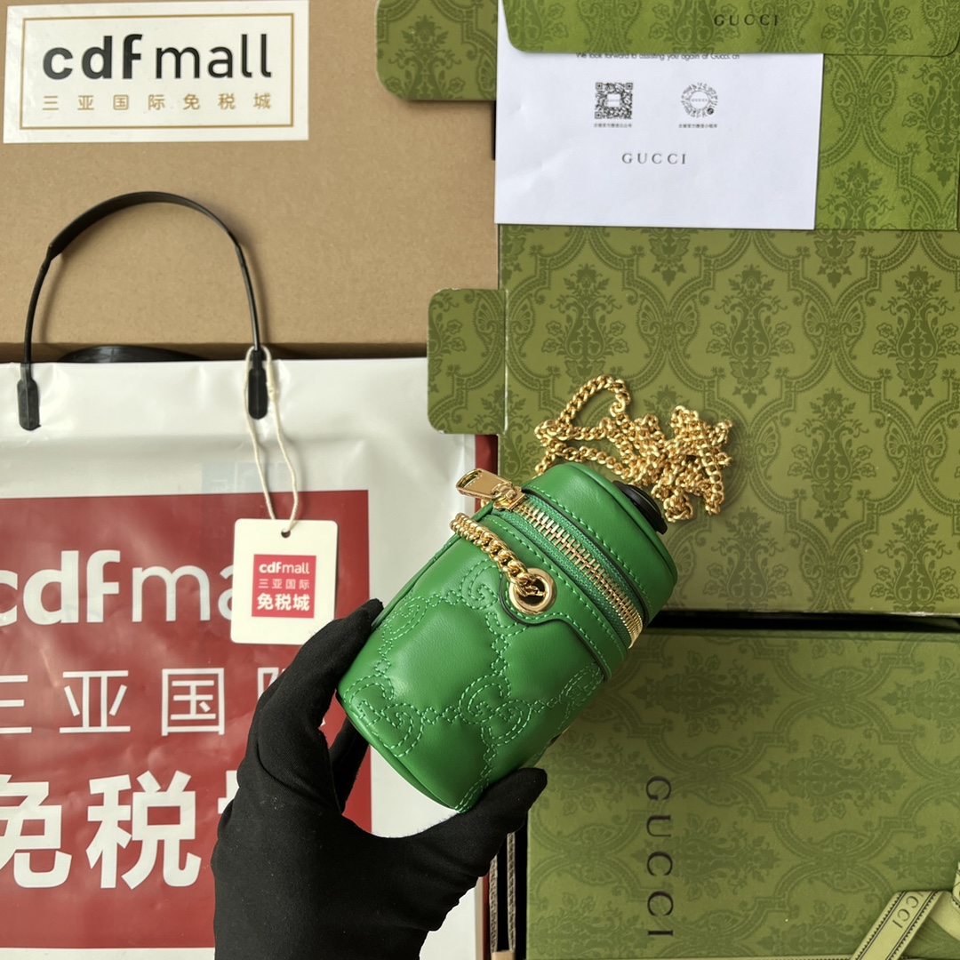 Gucci Quilted Gucci Mini Handbag Green For Women. Women-s Bags 6.3in/16cm Gucci 723770 UM8IG 3219 - Soul Replicas