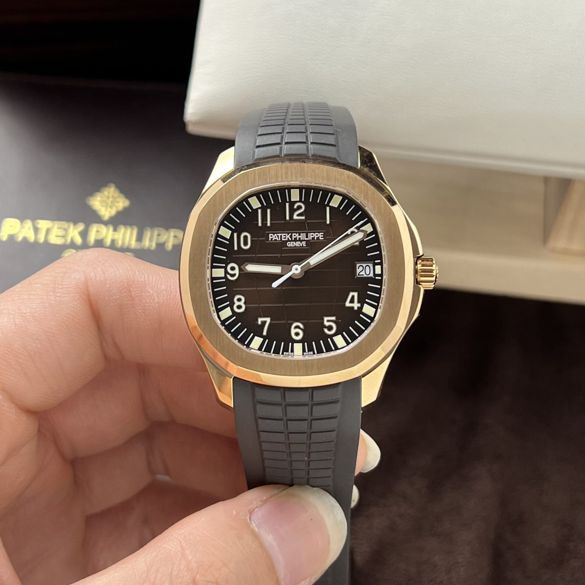 Patek Philippe Replica Watch Aquanaut 5167R Bown Dial 3K Factory 40mm - Soul Replicas