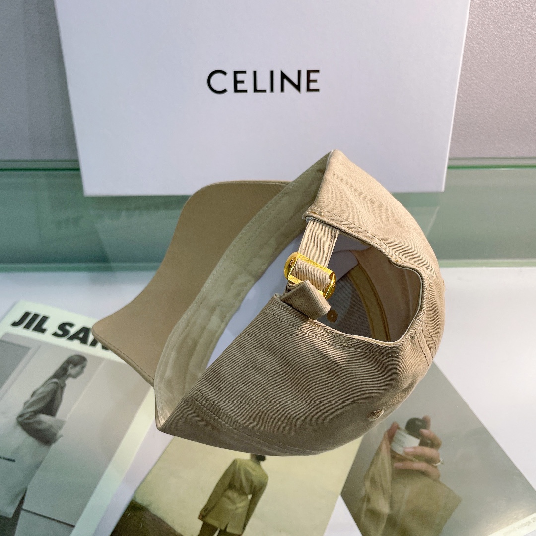 Celine Baseball Cap In Cotton Beige - Soul Replicas