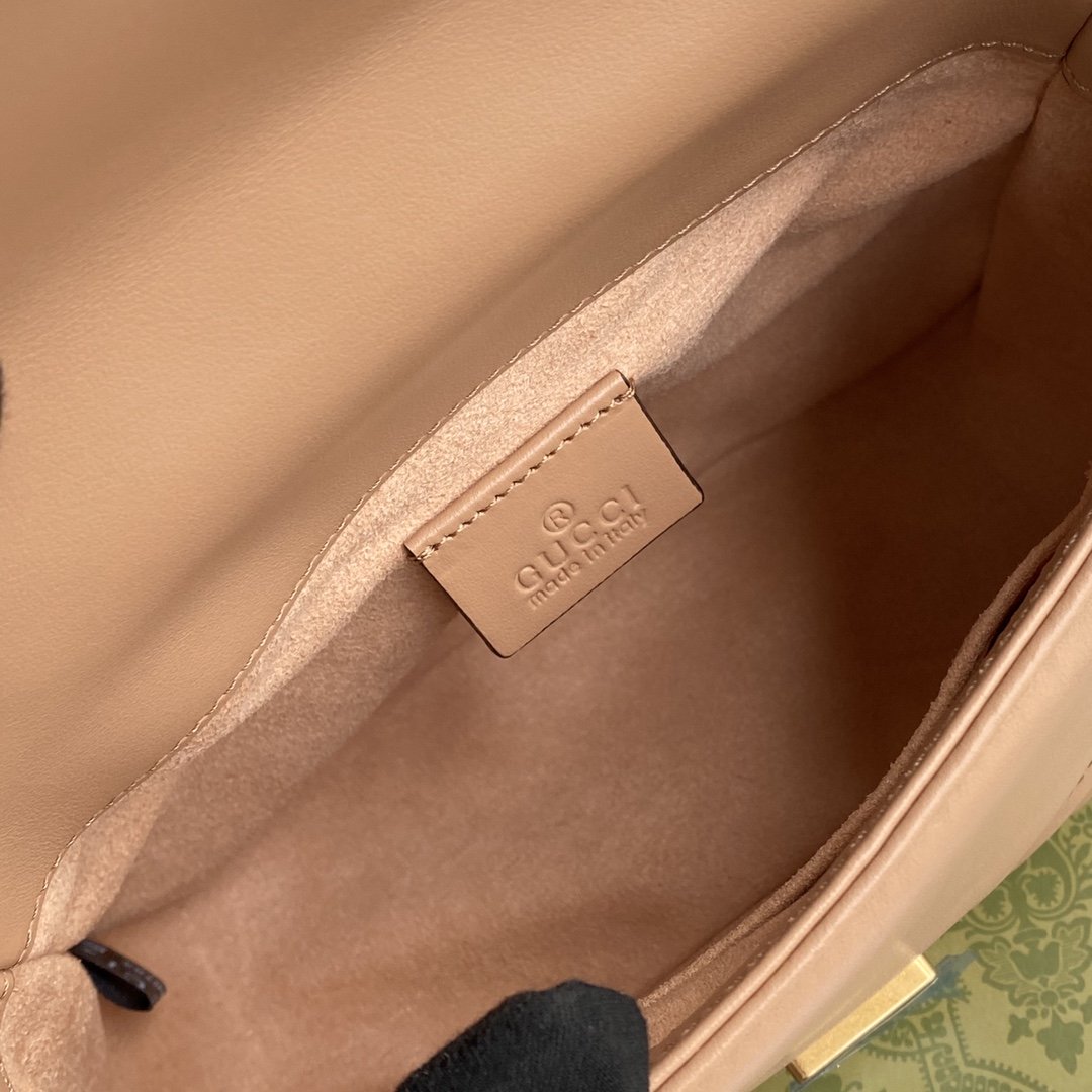 Gucci Marmont Mini Top Handle Bag Beige For Women. Women-s Bags 8.3in/21cm Gucci - Soul Replicas