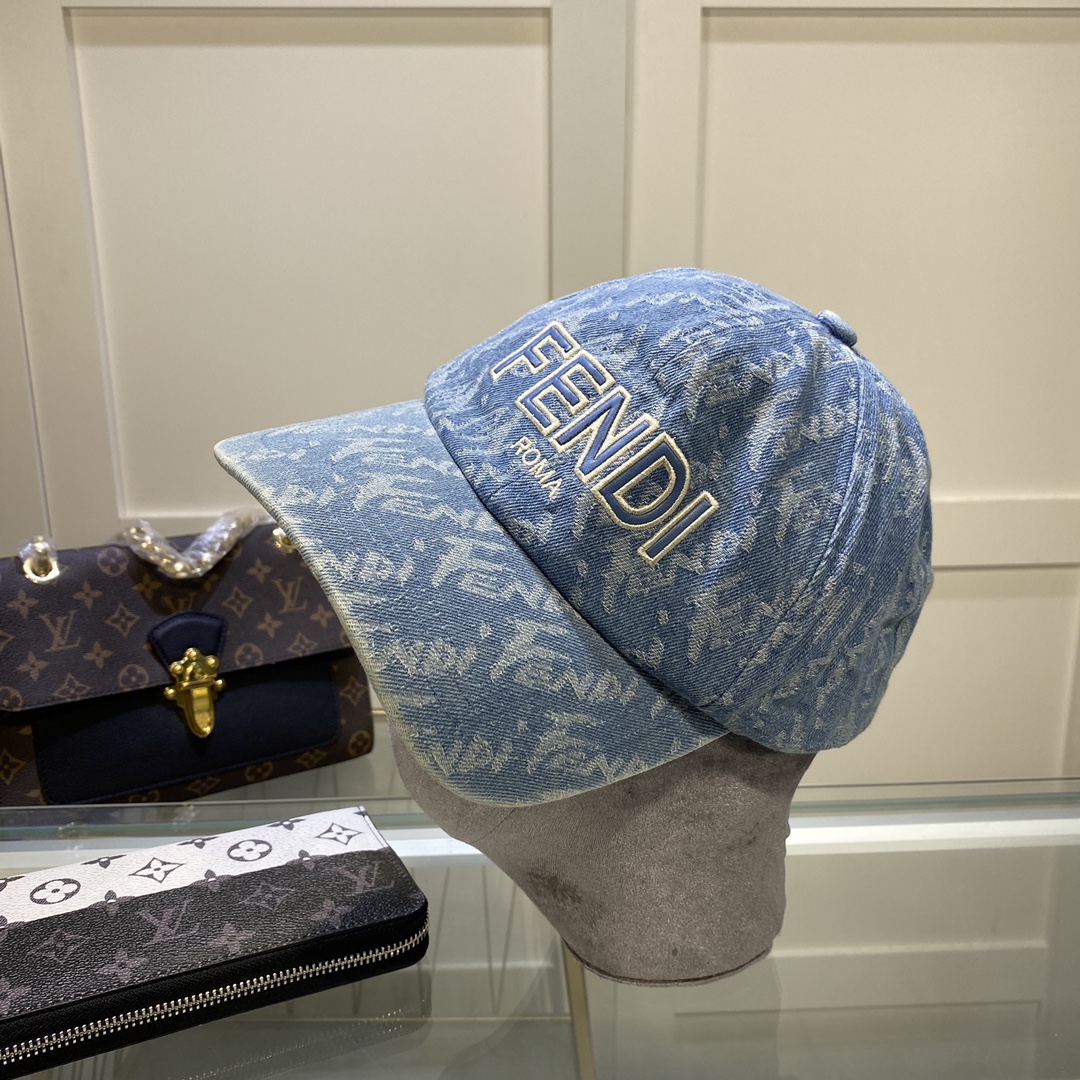 Fendi Baseball Cap Blue Fendi Cap - Soul Replicas