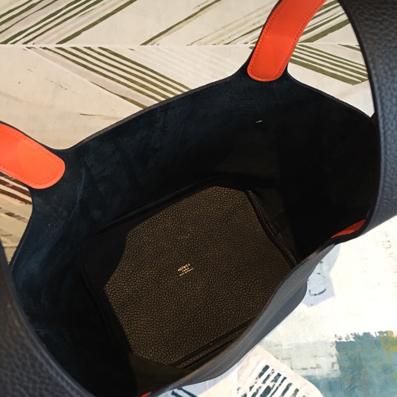 Hermes Picotin Lock 18 Black Clemence Palladium Hardware For Women 7.5in/19cm - Soul Replicas