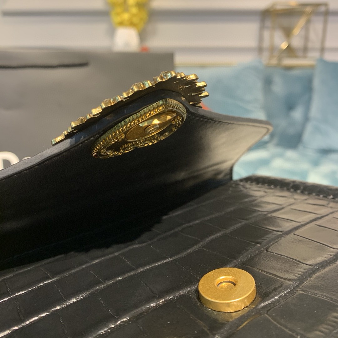 Dolce & Gabbana Medium Devotion Bag Black For Women 9.5in/24cm - Soul Replicas