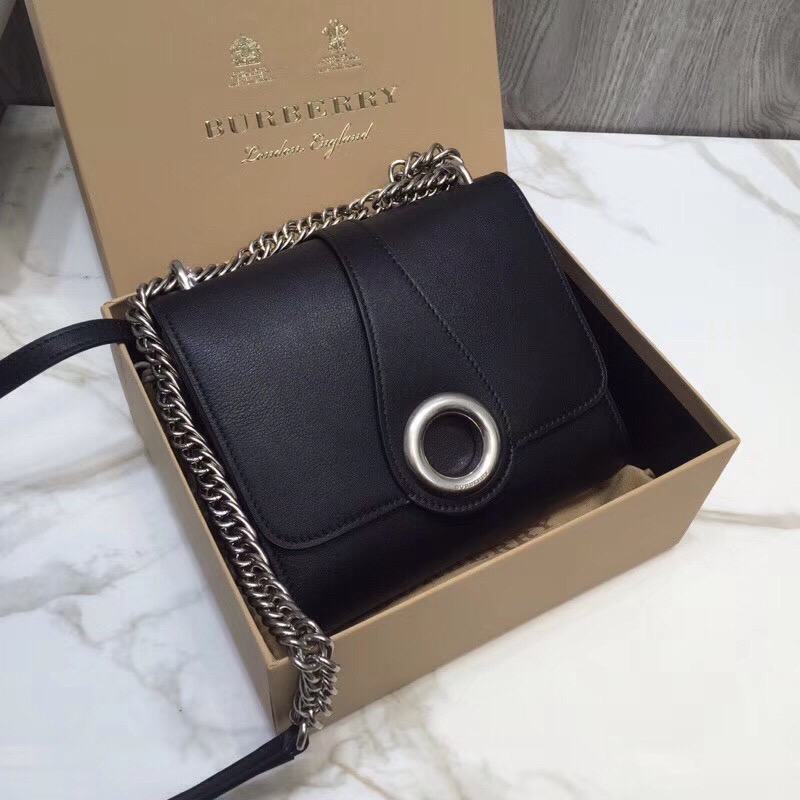 Burberry Grommet Detail Crossbody Bag Black For Women. Women-s Bags 7.1in/20cm - Soul Replicas